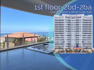 2BR Ocean View Garden Condo with Jacuzzi – Unit 103, Marbella Tower, Rosarito