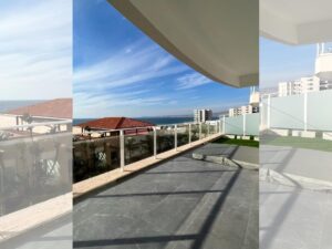 The villas and pool area are visible from the balcony