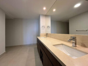 Spacious bathroom