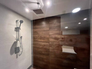 Spacious shower