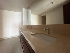 Condo 1103 Marbella Tower Palacio del Mar - Dual-sink vanity enhances the functionality of the master bathroom.