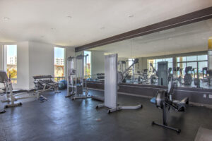 More views of the amazing gym at Palacio del Mar.
