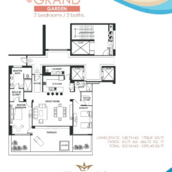 2 bedroom - 2 bathroom Grand Garden Model, Palacio del Mar 2 bedroom - 2 bathroom Grand Garden Model, Palacio del Mar