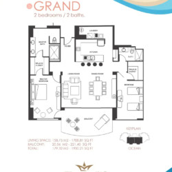 2 bedroom - 2 bathroom Grand Model, Palacio del Mar 2 bedroom - 2 bathroom Grand Model, Palacio del Mar