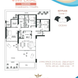 3 bedroom - 3 bathroom Imperial Garden Model, Palacio del Mar 3 bedroom - 3 bathroom Imperial Garden Model, Palacio del Mar