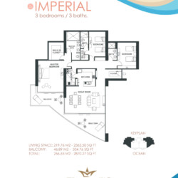 3 bedroom - 3 bathroom Imperial Model, Palacio del Mar 3 bedroom - 3 bathroom Imperial Model, Palacio del Mar