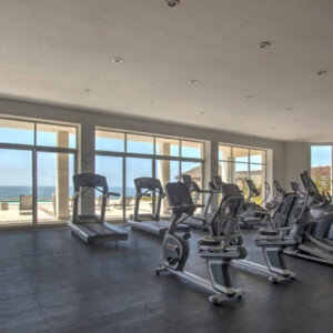 Ocean-facing gym Ocean-facing gym